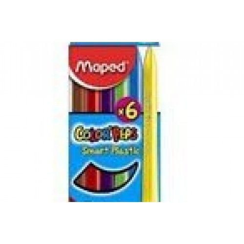 Maped Мелки пластиковые MAPED COLOR'PEPS 6 цв. карт.упак 862010