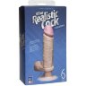 Вибромассажер-реалистик телесного цвета на присоске The Realistic Cock Vibrating 6” - 21,6 см.