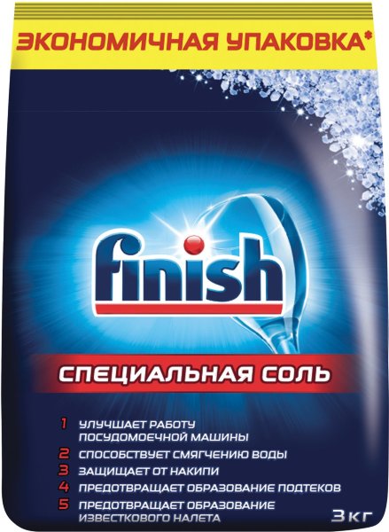 Соль от накипи для посудомоечных машин 3 кг FINISH