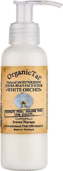 Скраб для лица с гранулами жожоба и маслом белой орхидеи Natural Moisturizing Jojoba Bead Face Scrub White Orchid