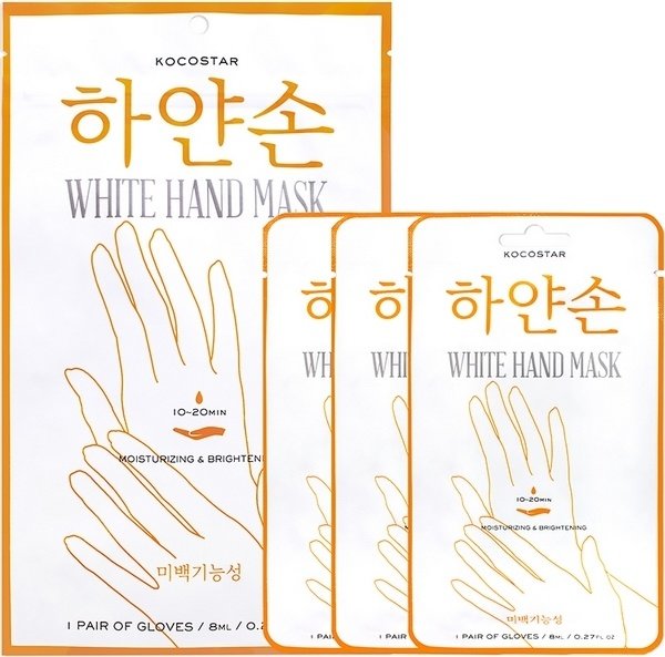 Набор восстанавливающих масок для рук White Hand Mask 3 pairs