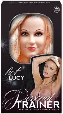 Надувная кукла с вибрацией и 2 любовными отверстиями Hot Lucy Lifesize Love Doll