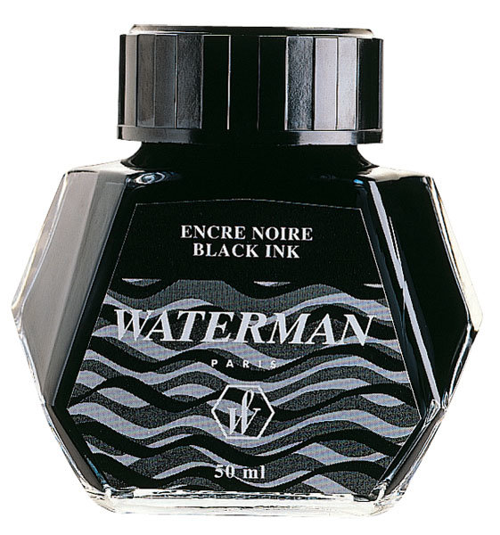 Чернила черные WATERMAN. Флакон 50 мл.