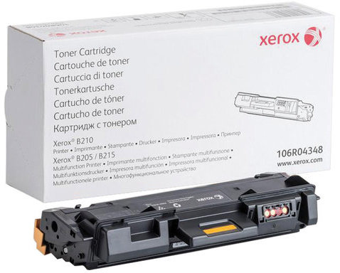 Тонер-картридж XEROX (106R04348) для B205/B210/B215, оригинальный, ресурс 3000 страниц