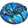 Санки надувные Тюбинг RT Краски на голубом + автокамера, диаметр 118 см
