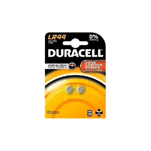 Элементы питания Duracell LR44 BL2 таблетка 2 шт