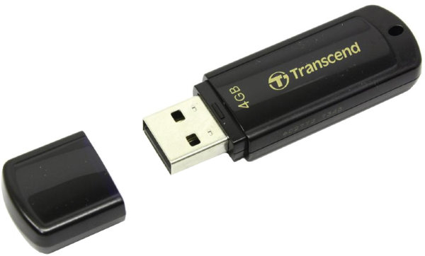 Память Transcend "JetFlash 350"   4Gb, USB 2.0 Flash Drive, черный