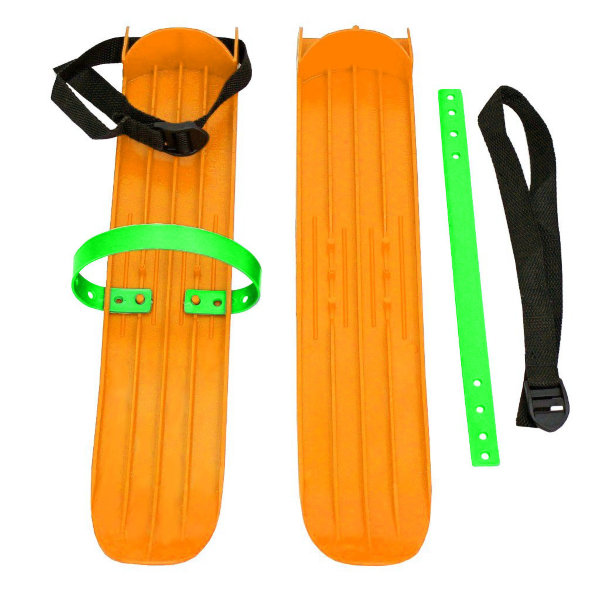 Мини-лыжи большие с ремнями Р-1 (оранжевый)