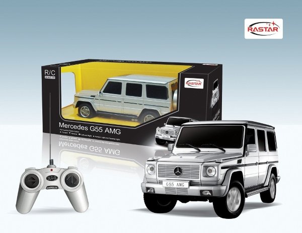 Rastar 1:24 Машина Mercedes G55 со светом арт.30500 р/у    