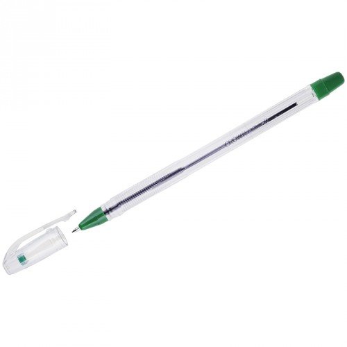 Crown Ручка шар. CROWN на масл. основе зеленый штрихкод OJ-500B