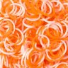 Резиночки для плетения браслетов Rainbow Loom оранжево-белые RAINBOW LOOM B0043