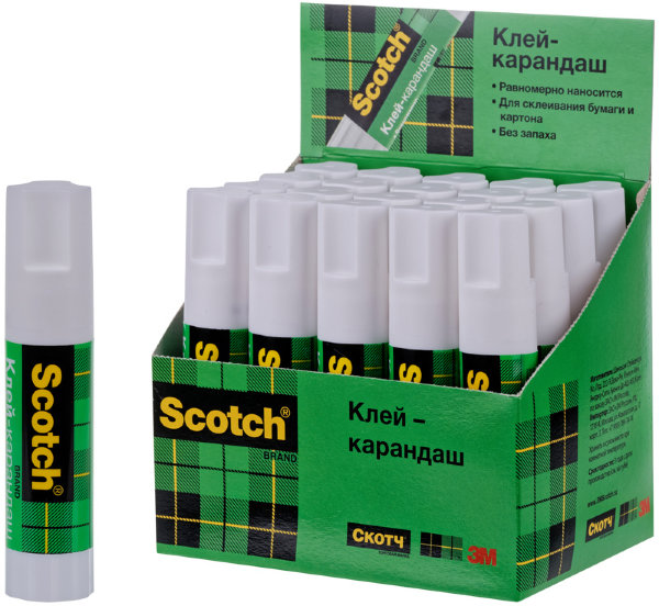 Клей-карандаш Scotch, 15г, универсальный