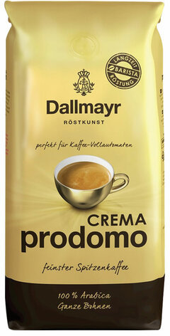 Кофе в зернах DALLMAYR (Даллмайер) "Prodomo Caffe Crema", арабика 100%, 1000 г, вакуумная упаковка, 517000033