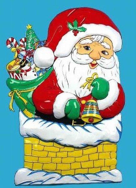 Настенный персонаж "Дед мороз с подарком"