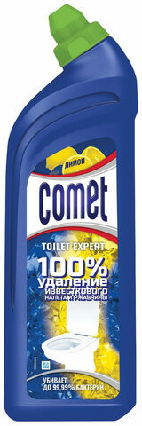 Средство для уборки туалета 700 мл COMET "Лимон", дезинфицирующее