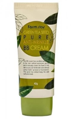 FarmStay Green Tea Seed Pure Anti-wrinkle BB Cream - Антивозрастной ВВ-крем, 40 гр. ***К11155