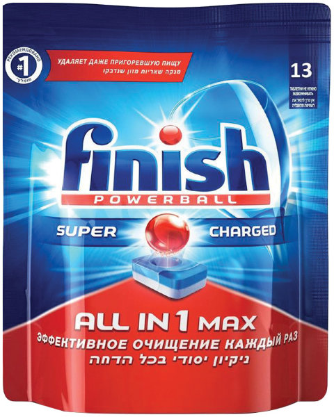 Таблетки для посудомоечной машины Finish "All in 1 Max", 13шт.