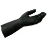 Перчатки латексно-неопреновые MAPA Technic/UltraNeo 401, хлопчатобумажное напыление, размер 7 (S), черные