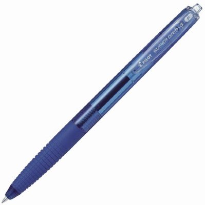 Ручка шариковая масляная автоматическая с грипом PILOT "Super Grip G", СИНЯЯ, узел 0,7 мм, линия письма 0,22 мм