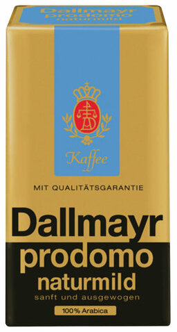 Кофе молотый DALLMAYR (Даллмайер) "Naturmild", арабика 100%, 250 г, вакуумная упаковка