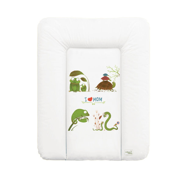 Пеленальный матрац 70x50 см Ceba Baby Nature мягкий на комод W-143(I Love Mom W-143-104-100)