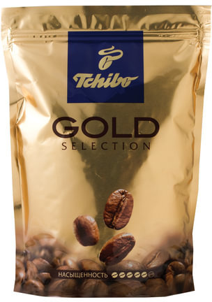 Кофе растворимый TCHIBO "Gold selection", сублимированный, 285 г, мягкая упаковка, 10199