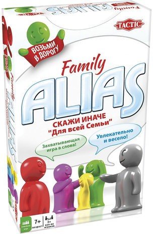 Игра настольная "Alias "СКАЖИ ИНАЧЕ. Для всей семьи", компактная версия, TACTIC