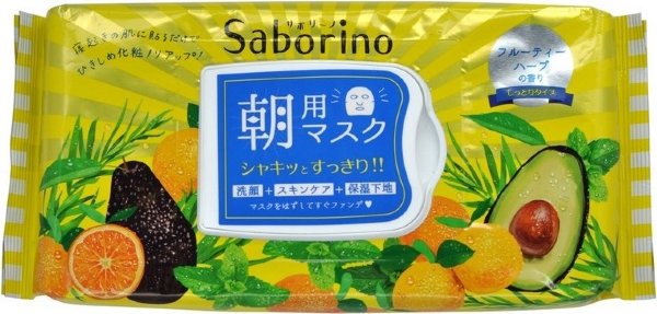 Освежающая маска-салфетка для утреннего ухода за лицом Saborino Morning Facial Sheet Mask