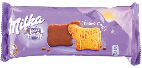 Печенье MILKA (Милка), сдобное, покрытое молочным шоколадом, 200 г, 67732