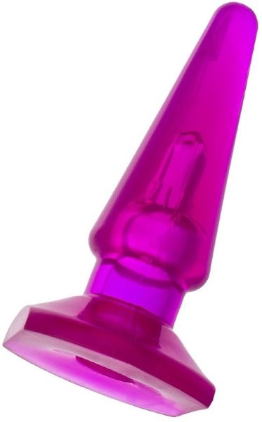 Фиолетовая анальная пробка BUTT PLUG - 9,5 см.