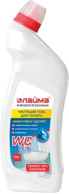 Средство для уборки туалета 750 г, ЛАЙМА PROFESSIONAL "Морской бриз-WC Гель", утенок