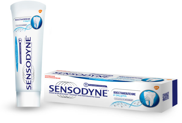 Sensodyne Сенсодин Восстановление и Защита, зубная паста для чувствительных зубов, 75 мл