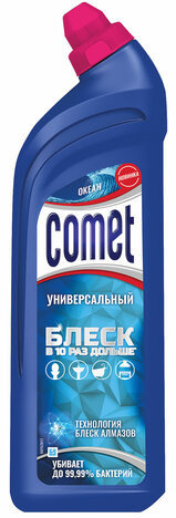 Чистящее средство 850 мл COMET (Комет) "Океанский бриз", гель, 2770359