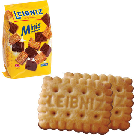 Печенье BAHLSEN Leibniz (БАЛЬЗЕН Лейбниц) "Minis Choko", сливочное с шоколадом, 100 г, Германия, 7628