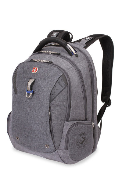 Рюкзак WENGER, 15", серый, ткань Grey Heather/полиэстер 900D PU, 32х24х46, 34 л