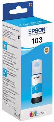 Чернила EPSON (C13T00S24A) для СНПЧ EPSON L3100/L3101/L3110/L3150/L3151/L1110, голубые, ОРИГИНАЛЬНЫЕ