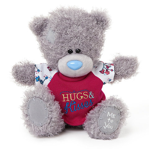 Me to You Мишка Тедди 20 см в футболке Hugs & Kisses G01W3437