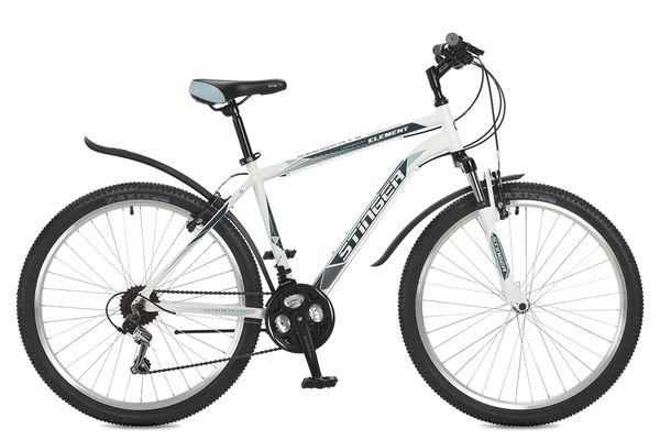 Велосипед Stinger 26" Element ; 18"; белый; TZ30/TY21/TS38 #117251