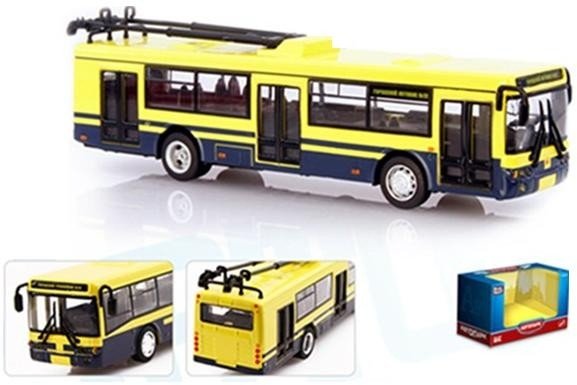 Модель тролейбуса инерционная в коробке