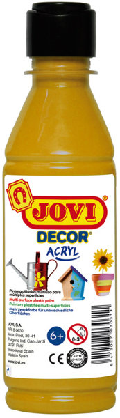 Краска акриловая JOVI, 250мл, пластиковая бутылка, золотой