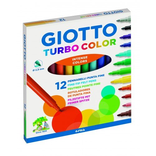 Giotto Фломастеры 12цв "Giotto Turbo Color" 416000