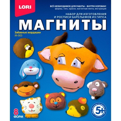 Lori Фигурки на магнитах "Забавные мордашки" М-003