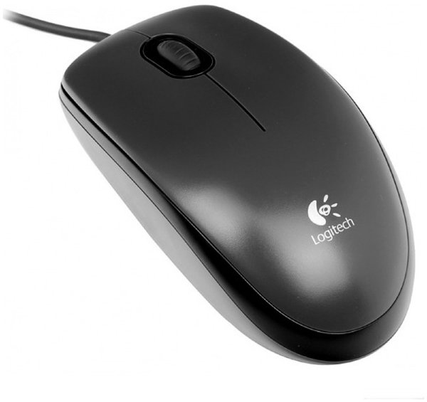 Мышь Logitech M100 Dark Mouse USB серый