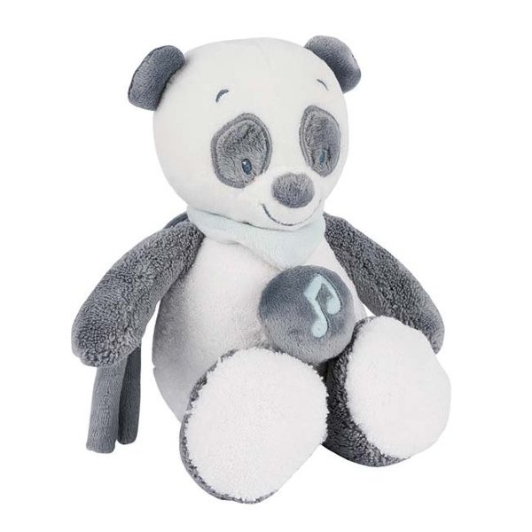 Мягкая музыкальная игрушка Nattou Soft Toy Mini Loulou, Lea   Hippolyte Панда 963091