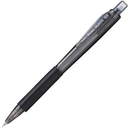 Карандаш механический PENTEL, корпус черный, резиновый грип, ластик, 0,5 мм