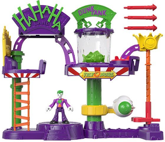 Mattel Imaginext GBL26 "Веселый" дом Джокера с трамплином