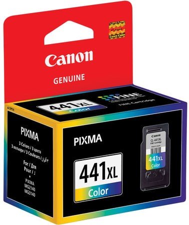 Картридж струйный CANON (CL-441XL) PIXMA MG2140/3140/3540/4240, цветной, оригинальный, ресурс 400 стр., увеличенная емкость