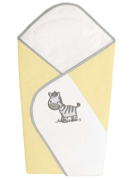 Одеяло-конверт Ceba Baby(W-810-002-141 Zebra Yellow вышивка)