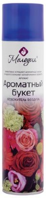 Освежитель воздуха аэрозольный, 300 мл, МЕЛОДИЯ "АРОМАТНЫЙ БУКЕТ", 605346