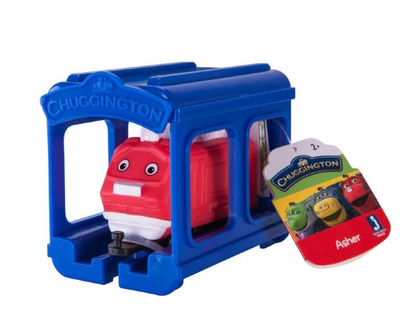 Chuggington набор паровозик Ашер с гаражом